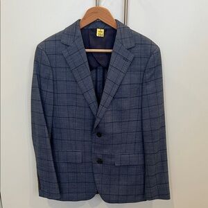 Bonobos Blue Windowpane Sport Coat